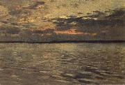 Lake evening Levitan, Isaak